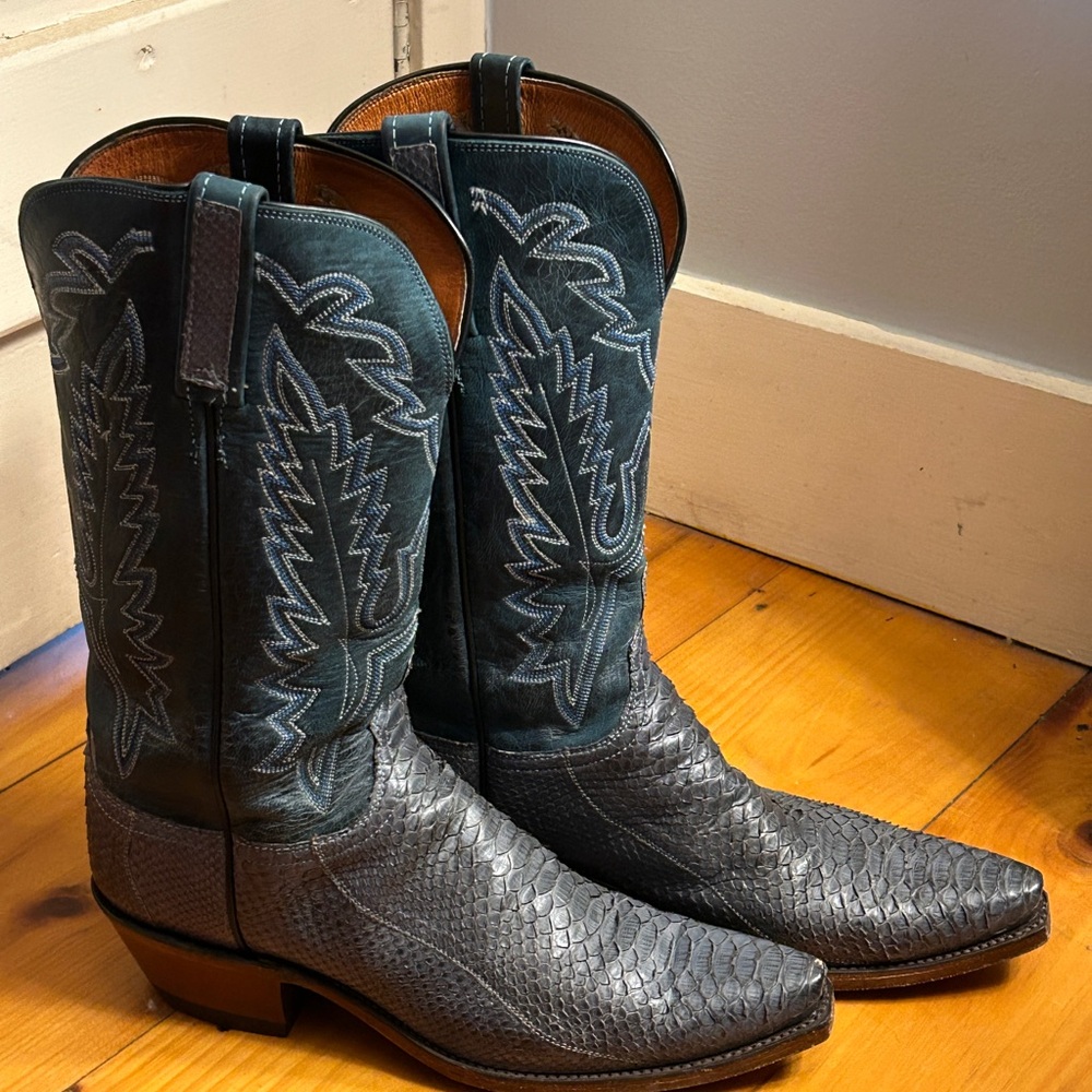 EUC Lucchese Python Boots